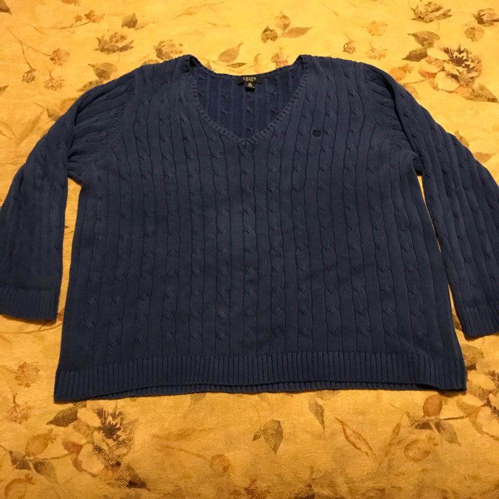 Chaps plus size sweater